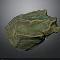Colorful Textured Decorative Shell With Green Yellow And Blue Iridescent Surface