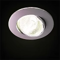 Recessed Downlight Spotlight White Round Illuminated Modern Interior Lighting Fixture