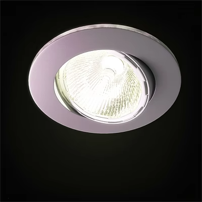 Recessed Downlight Spotlight White Round Illuminated Modern Interior Lighting Fixture 3d model