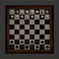 modern chess pieces 3d model