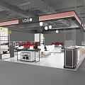 Modern Cosmetic Store Cosmetic Cabinet 3d model