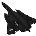 Black Military Fighter Jet With Twin Engines Sleek Fuselage And USAF Markings