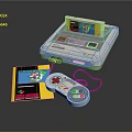 Modern game console home game console Nintendo game console vintage game console 3d model