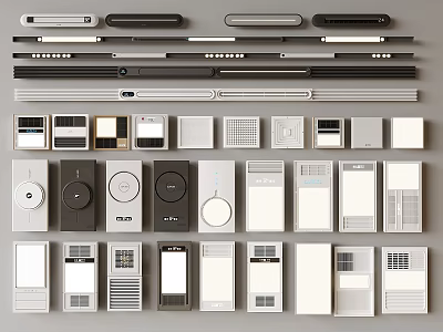 Variety Of Air Vent Designs And Styles For Selection 3d model