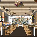 Modern Art Classroom 3d model