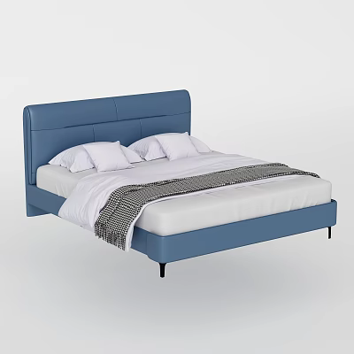 Double bed 3d model