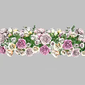 Colorful Mixed Flowers Garland With Pink White Yellow Blooms For Decorative Use
