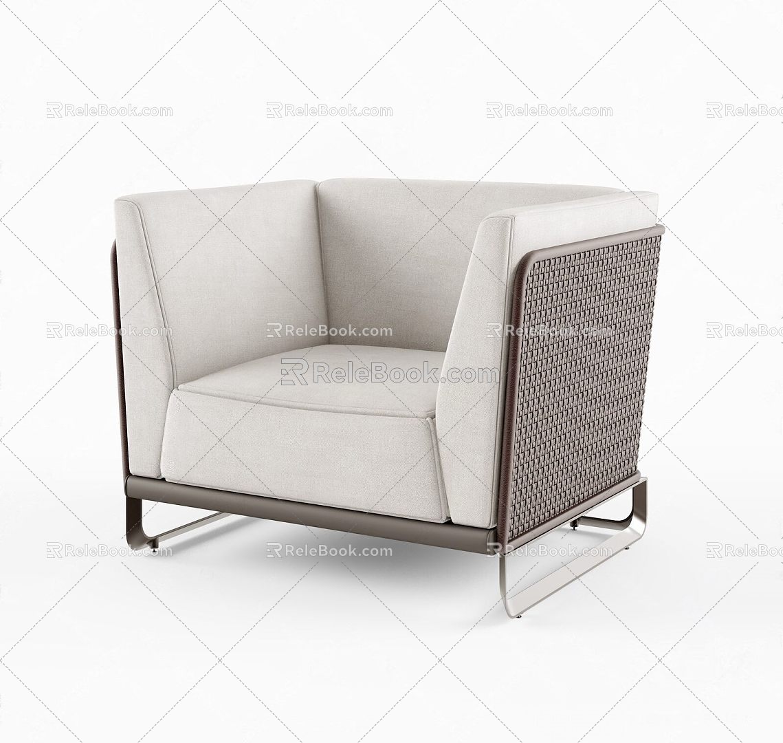 Modern Single Sofa 3d model