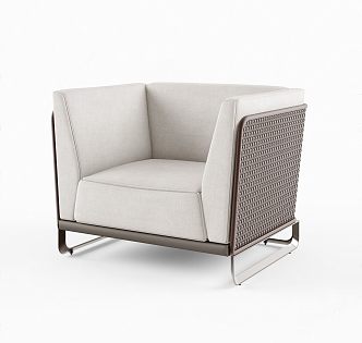 Modern Single Sofa 3d model