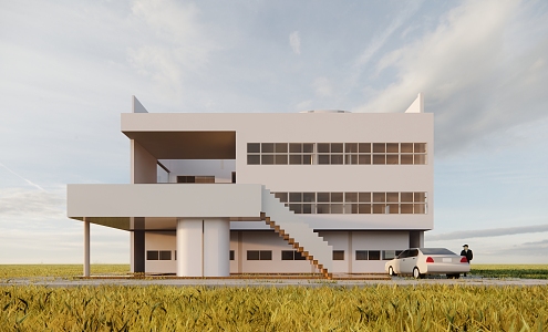 Copying Villa Corbusier Gachet 3d model