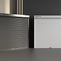 Gray and White Shanghai Roller Shutters Featuring Modern Design For Commercial Spaces 3d model