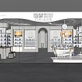 YIXIANG Packaging Materials Specialty Store Modern Interior With Display Shelves And Products