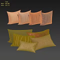 Colorful Velvet Decorative Throw Pillows With Linear Patterns In Assorted Hues