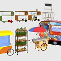 Variety Of Functional Mobile Vending And Food Carts