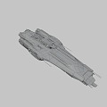 science fiction spaceship 3d model