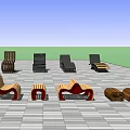 Stylish Outdoor Lounge Chairs With Wooden Frames And Comfortable Designs