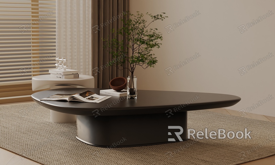 Modern coffee table model