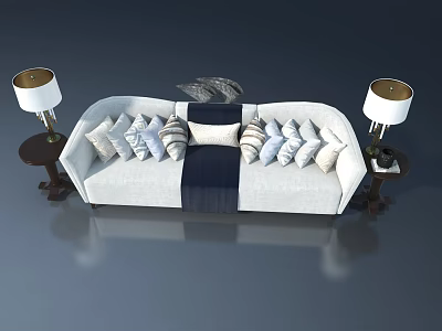 Modern Outdoor Landscape Sculpture With Curved Metal Design And Artistic Shape 3d model