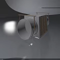 Industrial Swing Door Modern Metal Structure With Circular Pipes And Handles