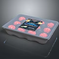 Fresh Meatballs In Plastic Tray With Product Label And Clear Packaging