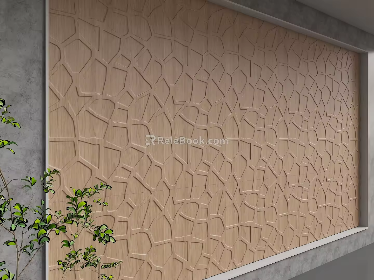 Modern background wall 3d model