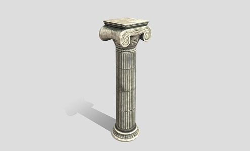 European Roman Column Ion Column 3d model