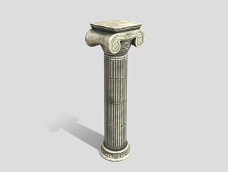European Roman Column Ion Column 3d model
