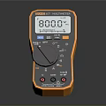 Fluke Professional Digital Multimeter With 8000 Display And Orange Black Casing