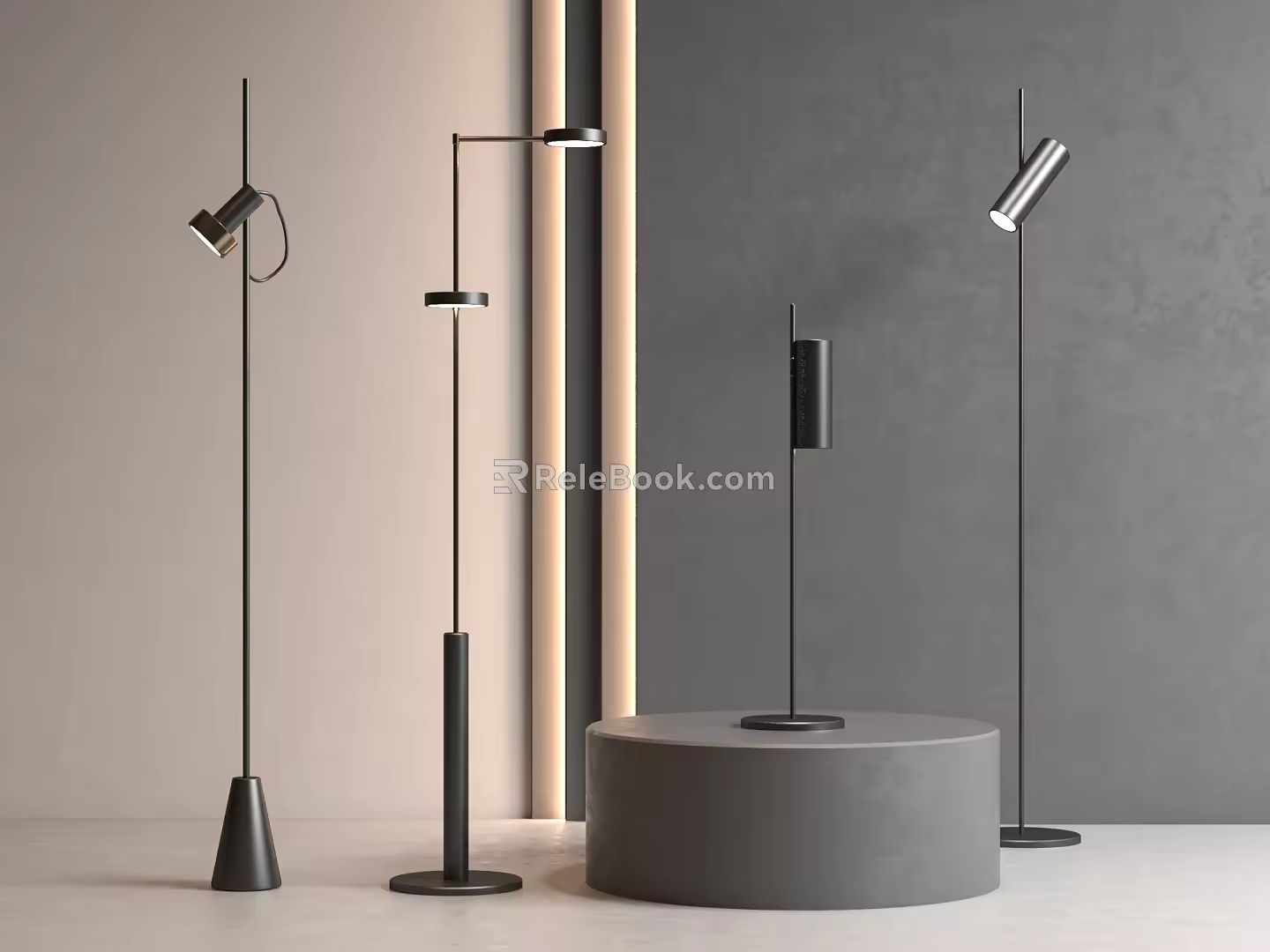 Modern floor lamp 3d model