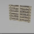 Old Apartment Building Exterior With Multiple Floors Air Conditioners And Windows