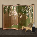 Modern Screen Partition 3d model