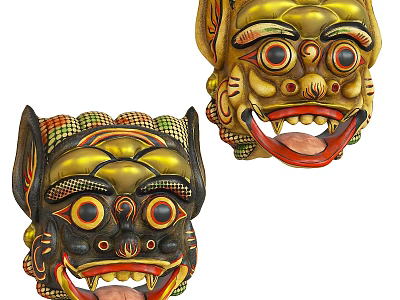 Balinese Barron Mask 3d model