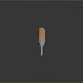 Durable Hardware Tool Trowel With Blue Metal Blade And Wooden Handle