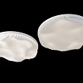 Corrugated Round Ceiling Special-shaped Ceiling Circular Grille Ceiling Circular Wave Ceiling Corrugated Grille Ceiling French Textured Paper Ceiling 3d model