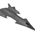 Sleek Silver Fighter Jet With Dual Engines On Dark Background 3d model