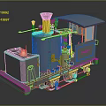Vintage Steam Locomotive With Detailed Mechanical Structure
