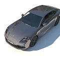Gray Porsche Panamera Luxury Sports Sedan With Sleek Design And Alloy Wheels