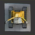 WALL·E Movie Character Figure With Yellow Body Tracked Chassis Round Eyes And Extended Arm