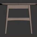 Stylish Pink Coffee Table Featuring Wooden Top Metal Legs And Lower Shelf