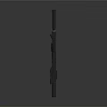 Black Tactical Rifle With Scope Suppressor Rail And Grip Design 3d model