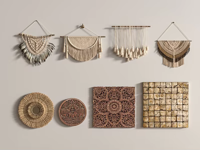 Quiet Wall Decoration Pendant 3d model