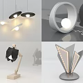 Modern Decorative Lights With Contemporary Geometric Design And Various Styles Including Pendant Table Lamps