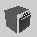 Modern Built in Stainless Steel Oven With Glass Door And Control Panel Design