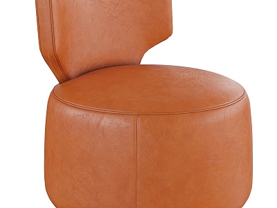 Leather Single Sofa Chair Leisure Chair 3d model