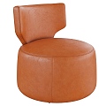 Leather Single Sofa Chair Leisure Chair 3d model