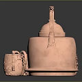Shiny Copper Tableware Set Including Teapot And Mugs For Dining Use