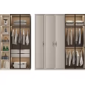 Modern Wardrobe Design With Hanging Clothes Folded Sections And Storage Space