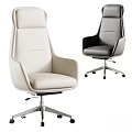 Modern Table And Chair Set With White Gray Leather Seats And Metal Swivel Base