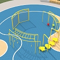 Children's physical fitness combination 3d model