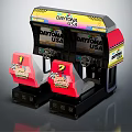 Modern game machine racing game machine 3d model